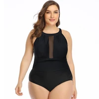 sexy one piece large size swimwear with push up women plus size swimsuit closed body female bathing suit for pool beach wear
