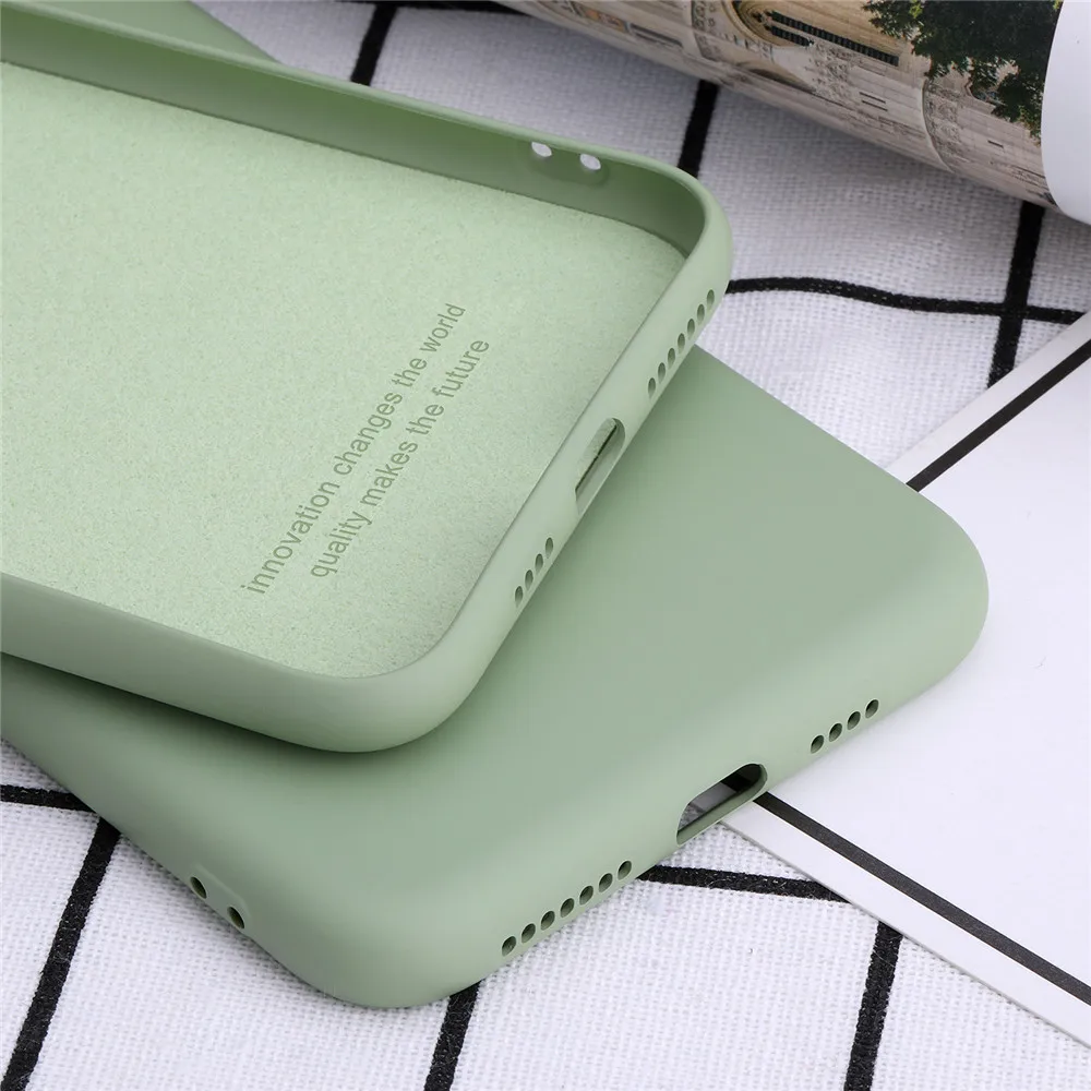 

Luxury Liquid Silicone Case For Samsung Galaxy S8 S9 S10 Plus e Note 8 9 10 Pro Mobile Phone Soft Back Cover Shockproof