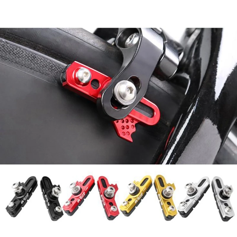 

1Pair Road Bike Brake Pads Shoes for Alloy Rims Durable Bicycle Brake Pads Shoes Tools road bike brake Newest 2021