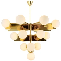 nordic lustre plate gold metal led chandelier g9 luminaria glass globe pendant chandelier indoor lighting led lampapras fixtures