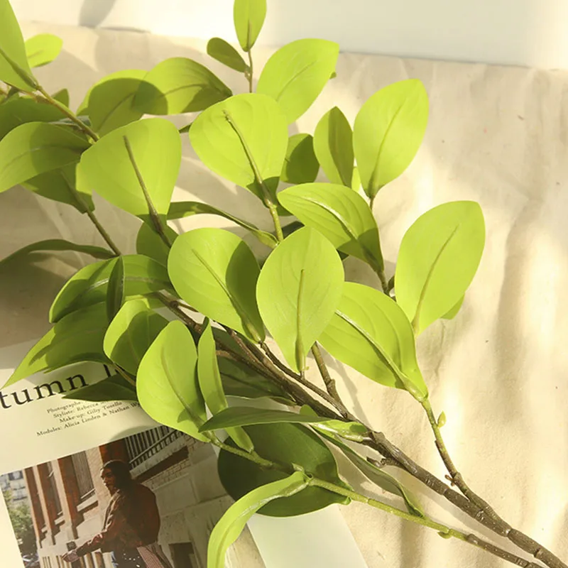 89 см латексное растение Watercress миланские листья искусственный цветок Декор для