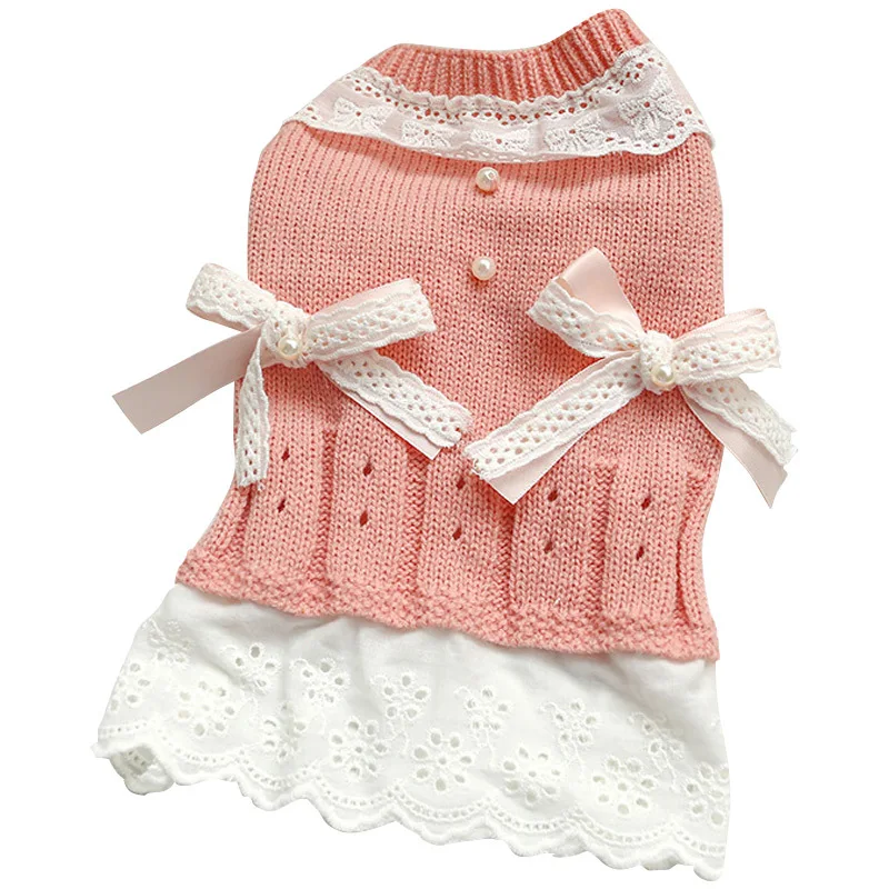 

Dog Clothes Autumn Dog Clothes Teddy Bear Bomi Autumn and Winter Thick Small Puppy Kekegfa Wool Skirt