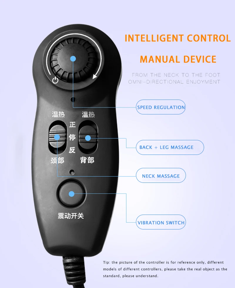 Электрическое кресло для массажа всего тела шиацу офисная подушка шейного