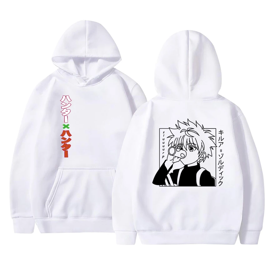 

Sudaderas com capucha de anime japons caador x hunter hombres mujeres jerseys sudaderas killua zoldyck hisoka 90s hoodytoposme