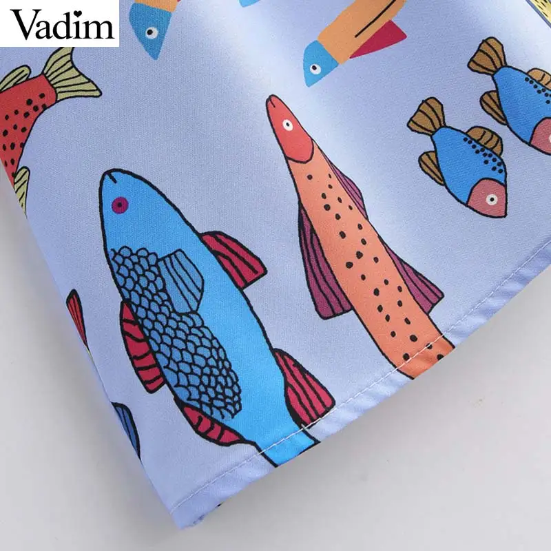 Vadim женское стильное мини платье с животным узором рукав три четверти галстук