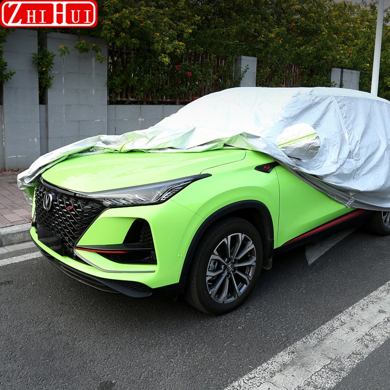 For Changan CS75 Plus 2021-2023 Waterproof Car Covers Sun Protection Exterior Parts Reflector Anti Rain Snow Dust Accessories