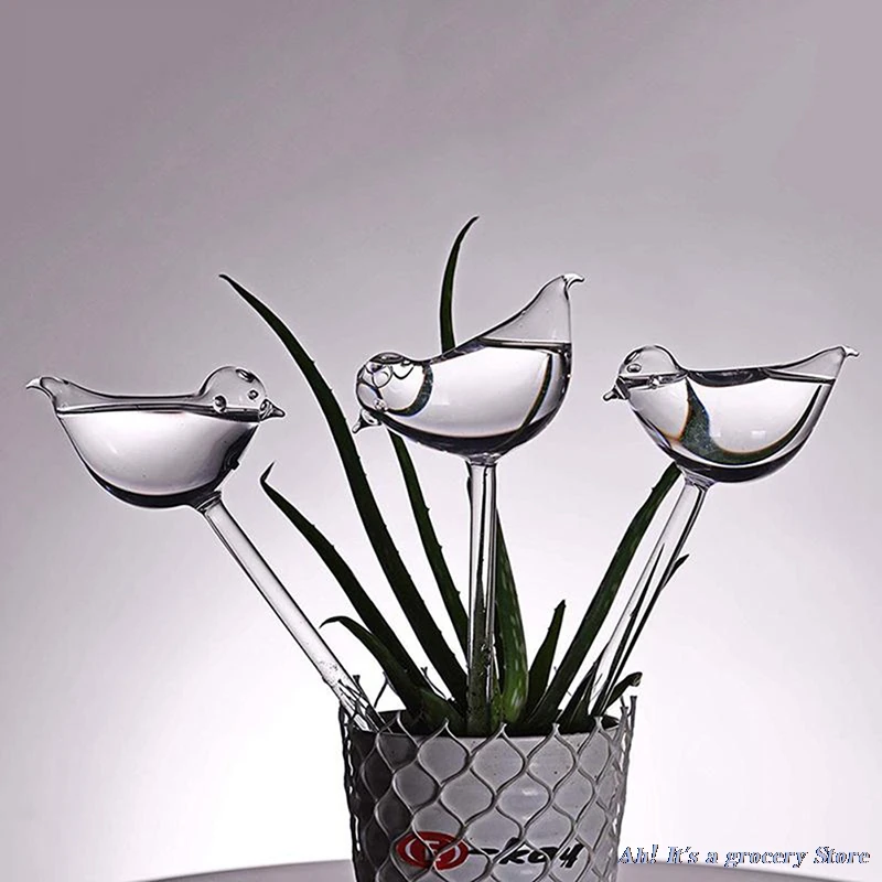 

25x10CM Travel Automatic Flower Watering Device Waterer Self Watering Globes Bulb Bird Shape Patio Lawn Garden Pot Planter 1pcs