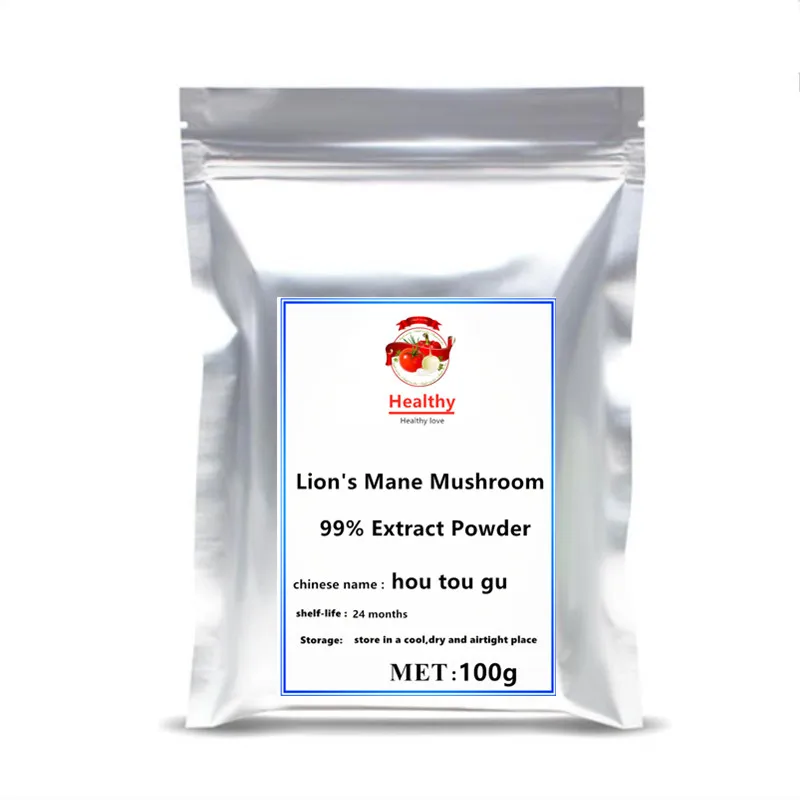 

100-1000g 99% Organic Lions Mane Mushroom Powder Hericium Erinaceus Extract festival glitter for face powder Tonic