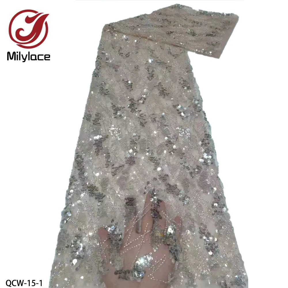 

Высококачественная французская кружевная ткань, кружевная ткань с блестками, красивая дизайнерская Тюлевая кружевная ткань для свадебного/вечернего платья