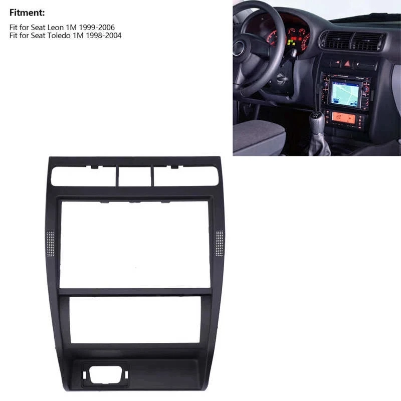 

AU05 -Car Navigation Panel Trim Cover Interior Decor Decoration Frame Fit for Seat Leon/Toledo 1M 1998-2006