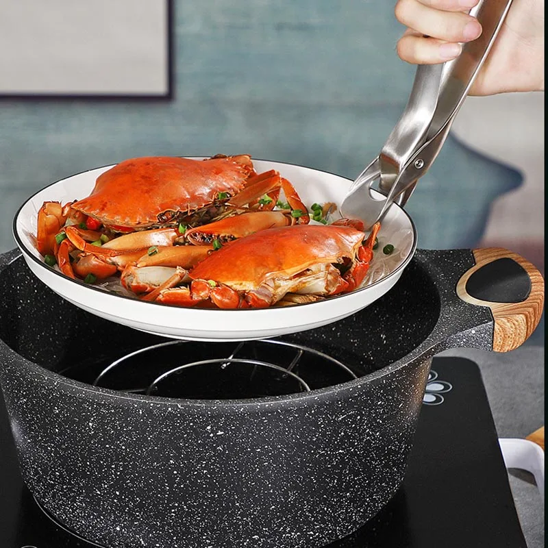 

304 Stainless Steel Anti-Scalding Clamp Multifunctional Steamed Vegetable Clamp Bowl Dish Pan Glass Clip Kitchen Gadget