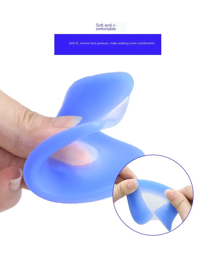 

1 Pair Heel Cushion Insole for Men Women Silicon Gel Soles Relieve Foot Pain Protectors Spur Support Shoe Pad High Heel Inserts