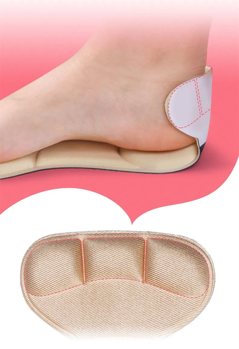 1 Pair Insole women shoe heel pads non slip pad Inserts soft sponge breathable massage woman heel protector insoles for shoes