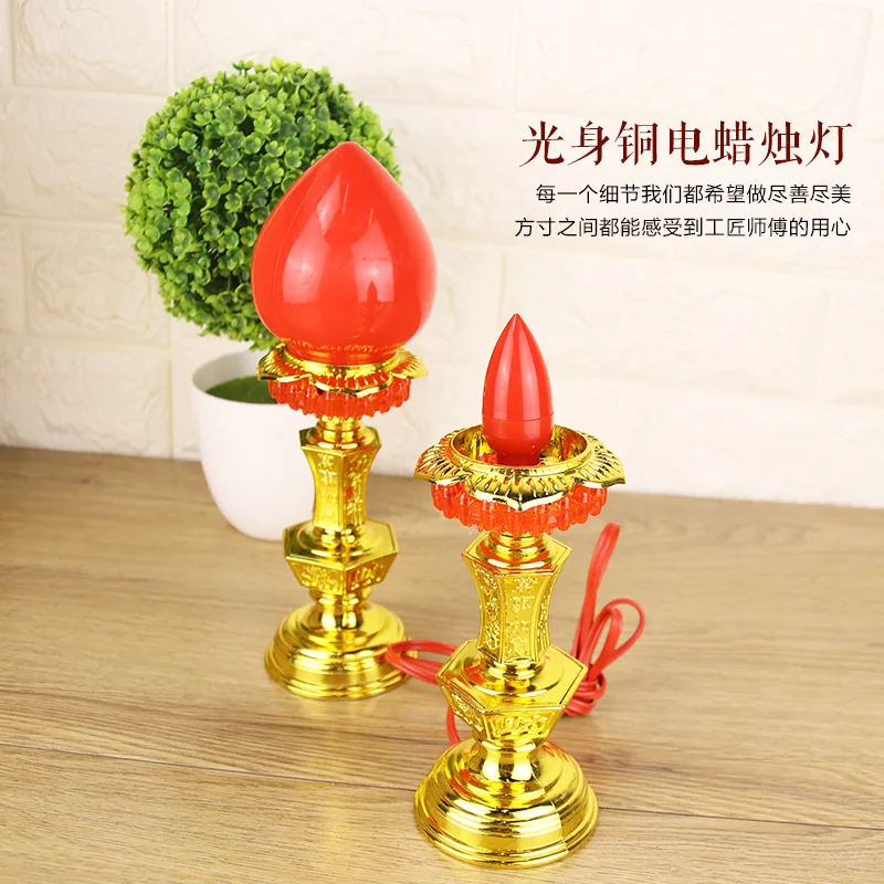 Подсвечник в виде свечи Религиозные принадлежности пластиковый подсвечник