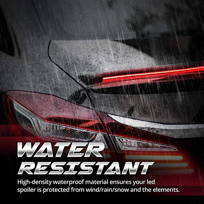 

Универсальный светодиодный спойлер для багажника автомобиля, спойлер для губ, заднее крыло для BMW Peugeot Tesla POLO Mazda Passat Carbon