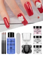 1 set acrylic nail powder kit manicure tools set acrylic powder cup liquid nail pen nail extension stickers manicure suit