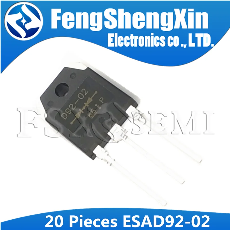 Кремниевый диодный диод 20 шт./лот ESAD92-02R D92-02 TO-3P ESAD92-02 20А/200 в | Электронные