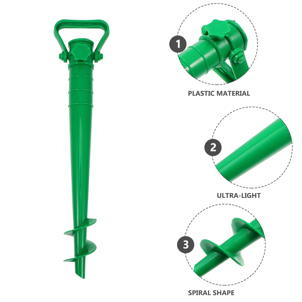 

2Pcs Beach Garden Parasol Umbrella Flag Pole Holders Outdoor Umbrella Sand Grabber