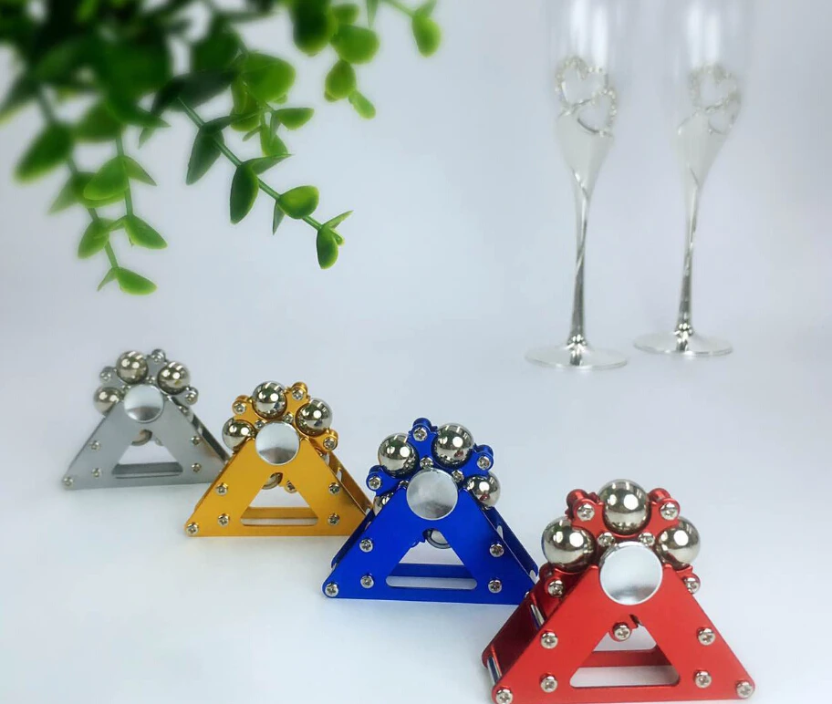 Креативный Спиннер из нержавеющей стали 1rd с 5 стальными шариками и колесиком