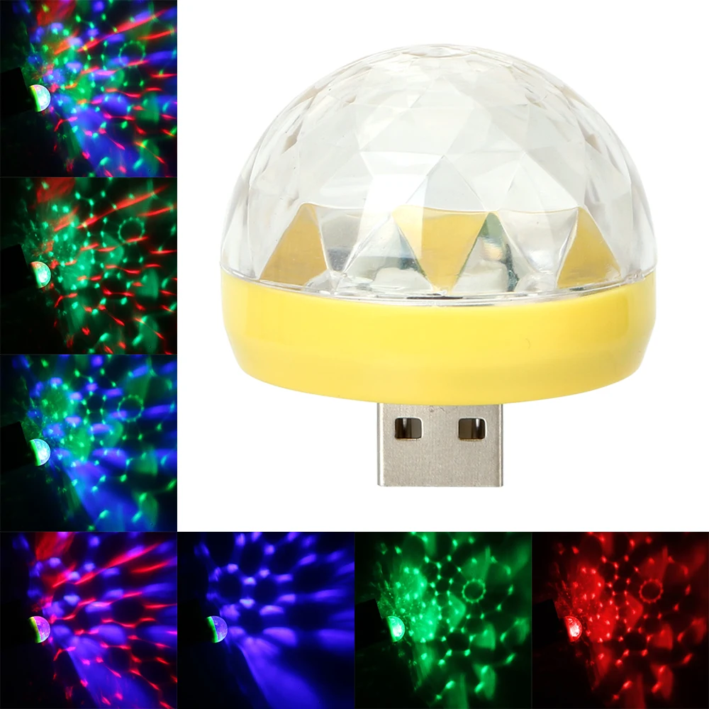 USB клуб диско магический сценический эффект света авто Подсветка салона Стайлинг