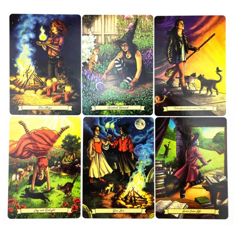 

2022 New Everyday Witch Oracle 40 Card Deck Tarot Full English Board Game Divination Fate