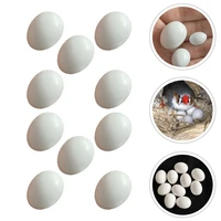 10pcs simulation bird eggs prop bird breeding prop fake bird egg decoration aviculture tools nest hatching eggs