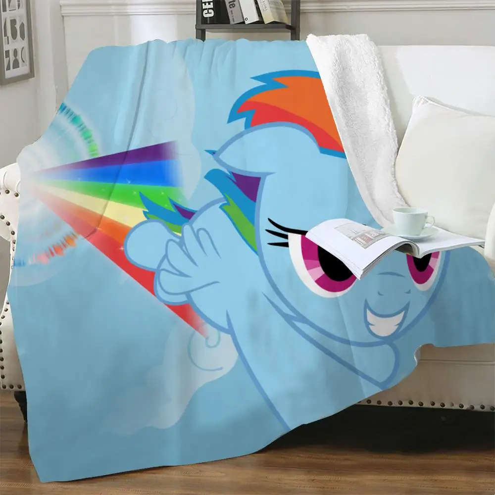 

NKNK Brank Unicorn Blankets Rainbow Bedspread For Bed Hip Hop 3D Print Blue Blankets For Beds Sherpa Blanket Fashion Premium