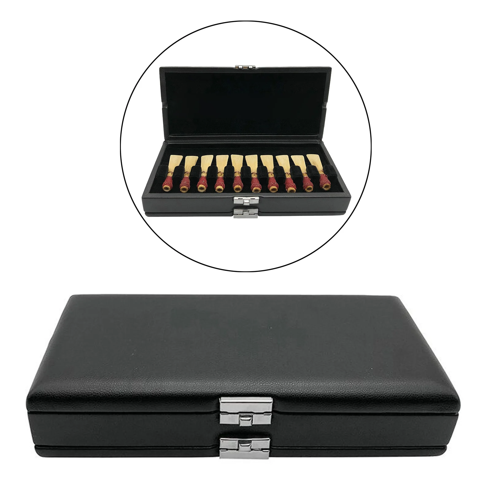 Woodwinds Reed Storage Case Saxophone Reed Case Oboe Reeds Holder Box Save Space for Oboe and Bassoon