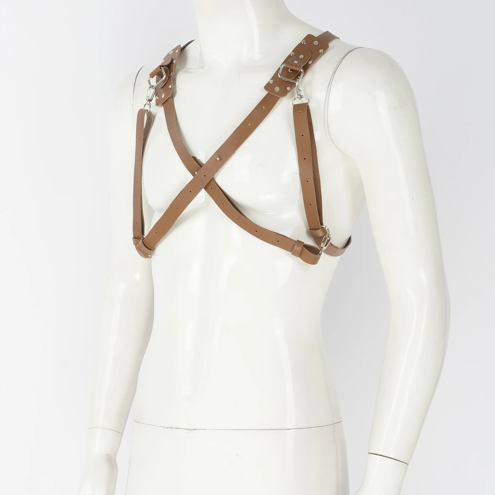 Мужские ремни в стиле стимпанк регулируемые из искусственной кожи | Аксессуары