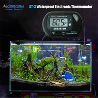 Digital LCD Screen Sensor Aquarium Thermometer Wired Aquarium Fish Tank Temp Meter Electronic Temperature Measurement Tools