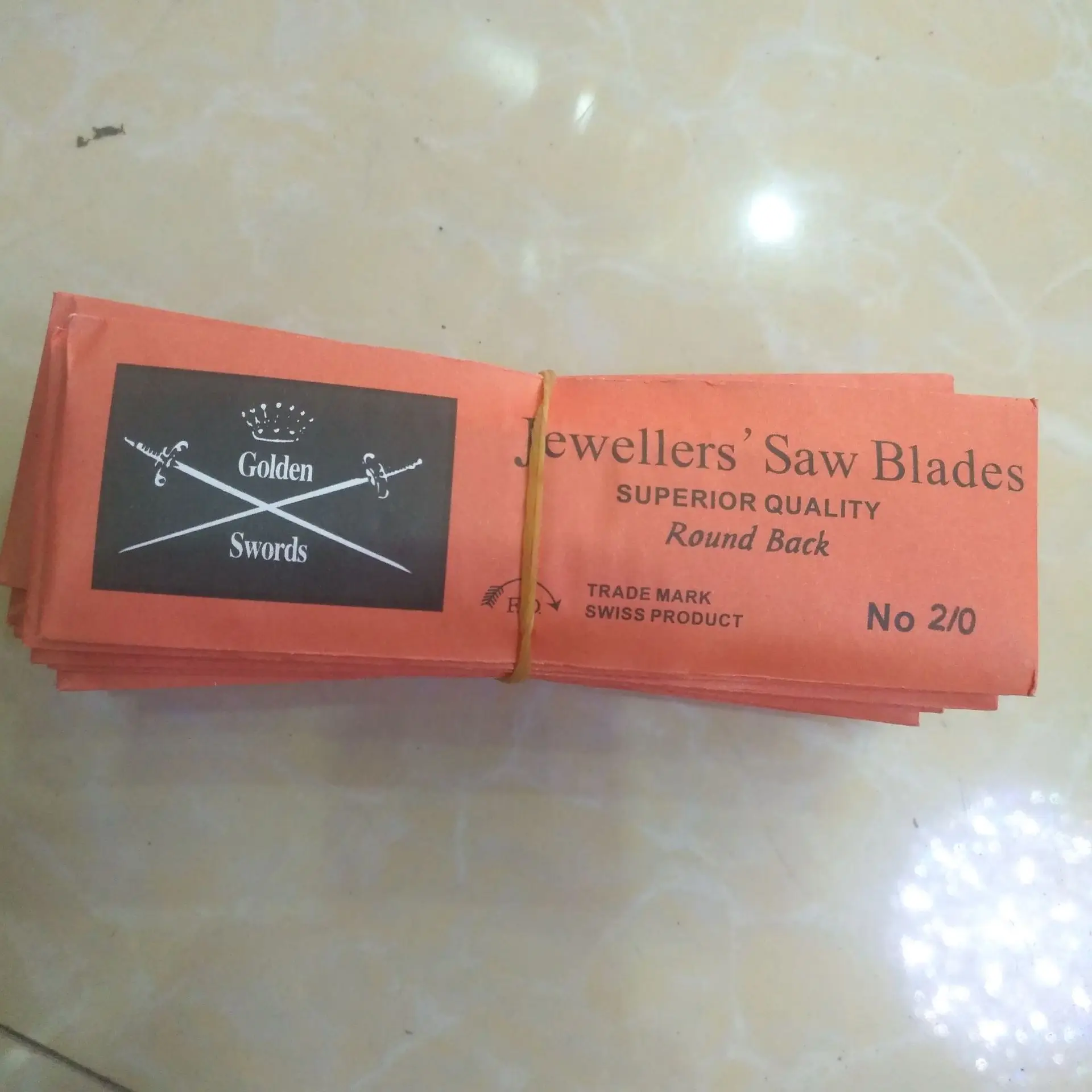 

Jewellers saws Jewelry Golden Double Sword Saw Blades Jeweler Tools,Cutting blade for bow saw,144 pcs/bag Jewelry tools