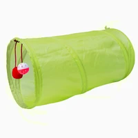 pet cat toy tunnel 2 holes play tubes balls collapsible crinkle kitten toys puppy ferrets rabbit play dog tunnel tubes fold