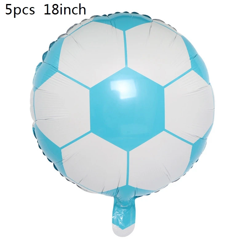B02-5pcs balloons Футбольная тематическая вечеринка, Набор Декоративной посуды, бумажные тарелки и стаканы, салфетка, конфетный мешок, коробка для детского душа, принадлежности для дня рождения - Цвет: B02-5pcs balloons