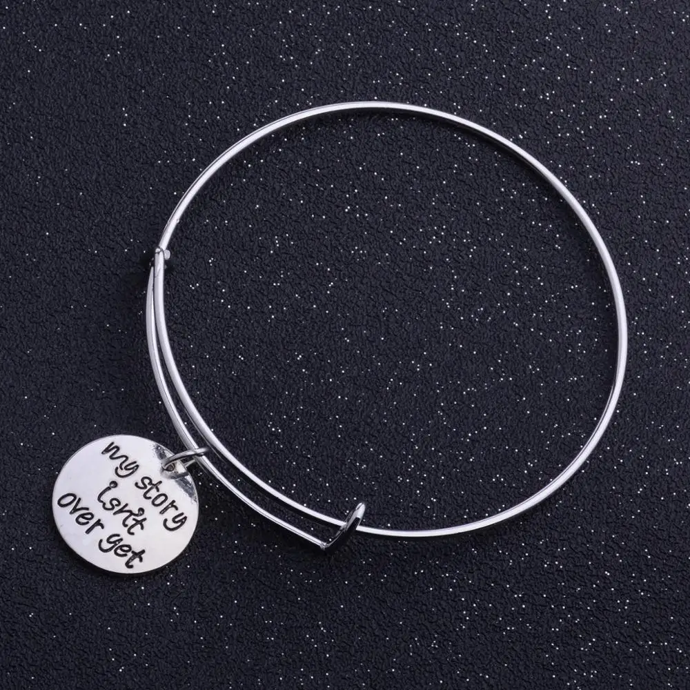 12 шт. моя история еще не закончена круглые браслеты с подвесками самочувствие