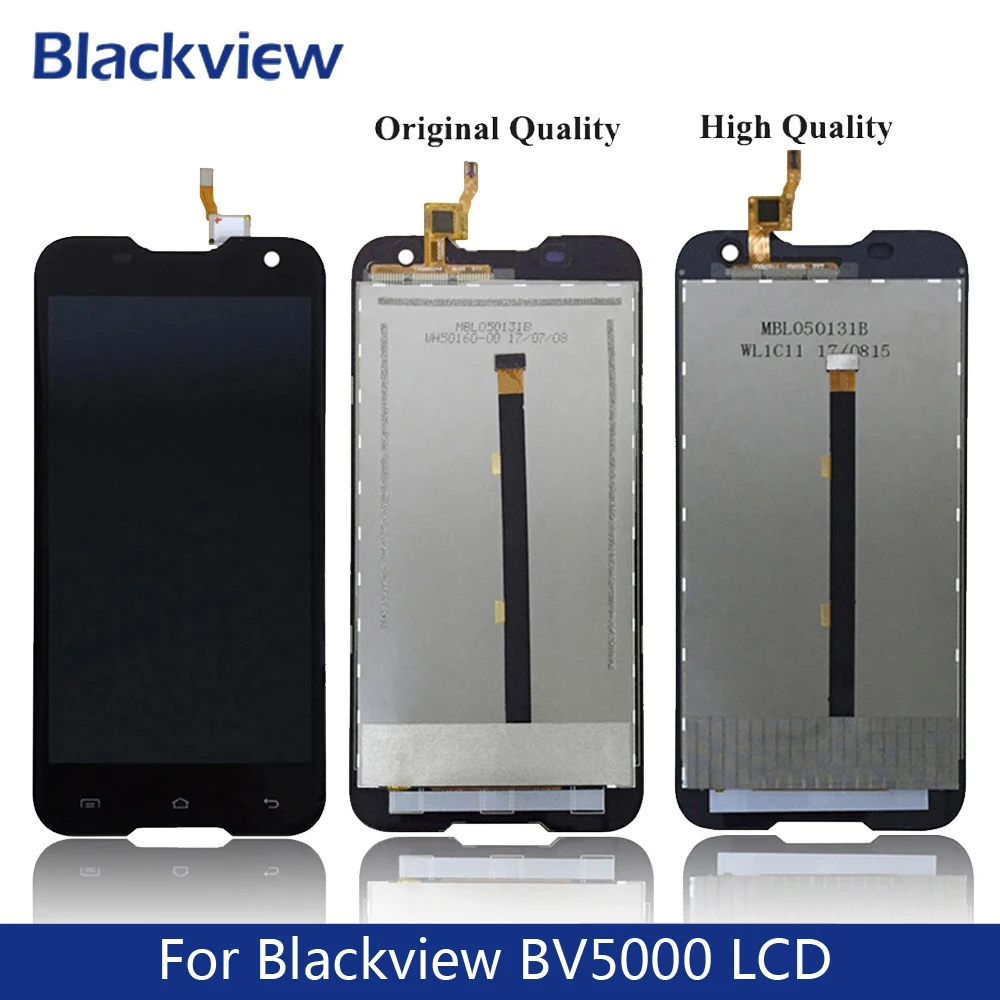 100% протестированный для Blackview BV5000 ЖК дисплей + сенсорный экран 1280*720 пикселей 5 0