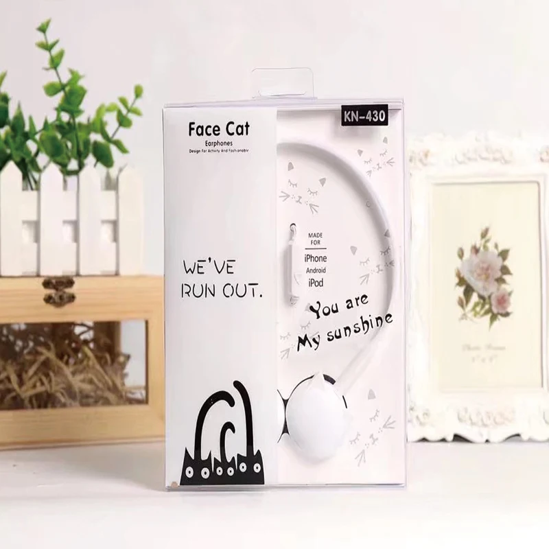 Наушники с милым мультяшным котом проводные наушники 3 5 мм музыкальная гарнитура