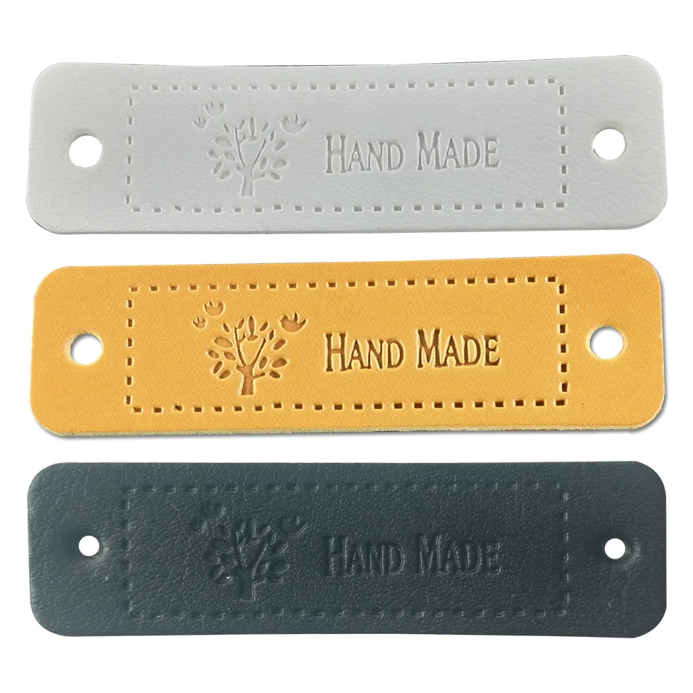 Модные кожаные аксессуары ручной работы этикетки с надписью Love Tree Ручной