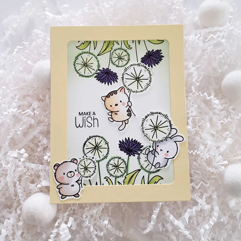 Металлические Вырубные штампы соответствующий прозрачный штамп милые животные