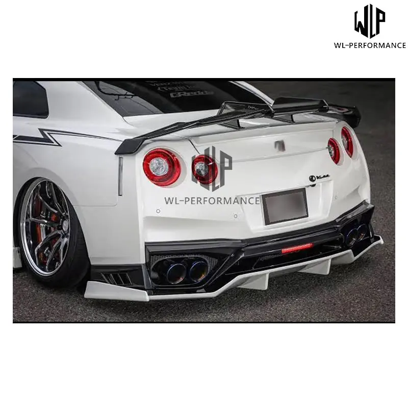 GTR R35 Автогонки высокое качество карбоновое волокно заднее крыло спойлер