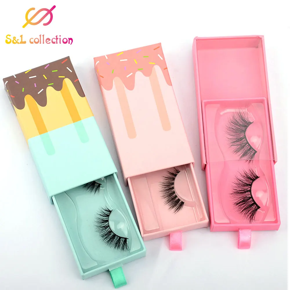 Новый дизайн коробки для упаковки ресниц оптом пустые с лотком прямоугольный