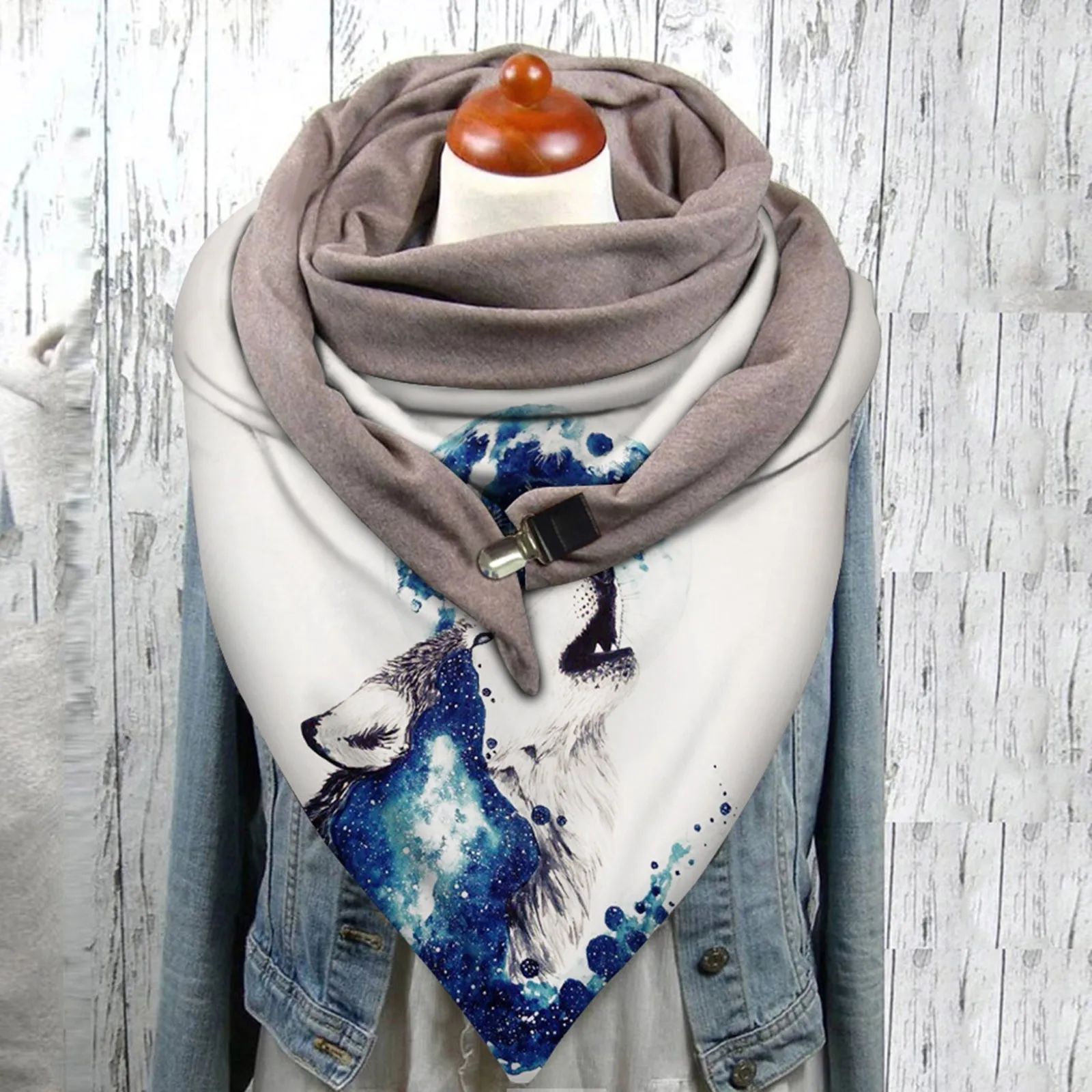

Scarf For Women 2021 Fashion Windproof Double-layer Scarf Retro Female Autumn Winter Scarves Shawls Echarpe Femme Shawl Wraps