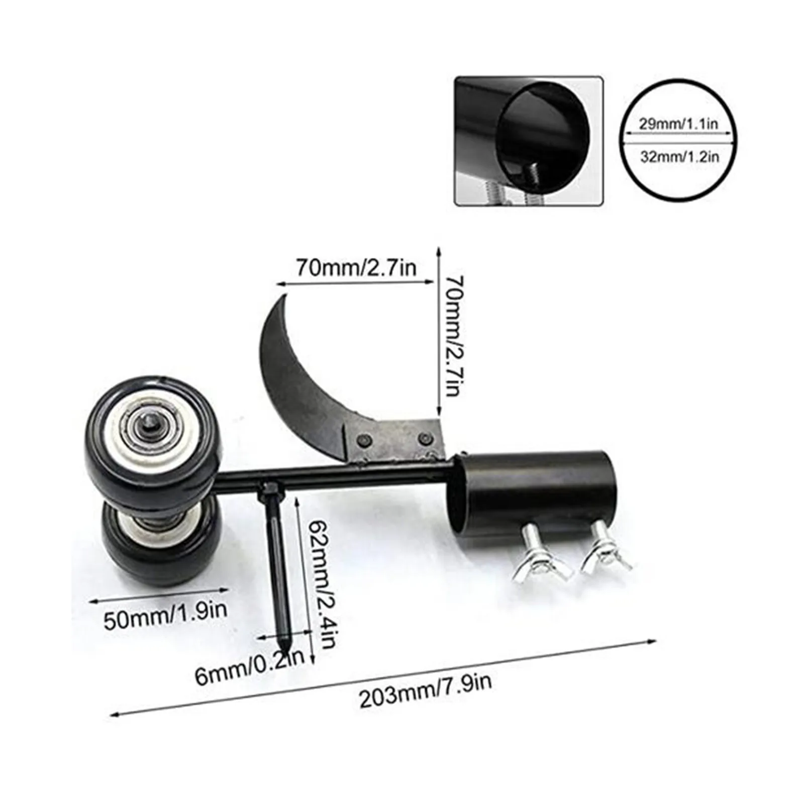 

Weeding Removal Adapter Snatcher Garden Roller Weeds Tool Crevice Cleaner Mower Crevice Weeding Hook Tool