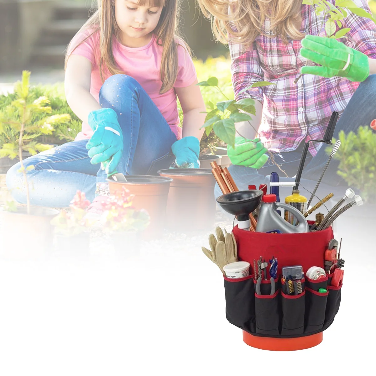 

Multifunctional Garden Tool Storage Bag Multi-Function Wear-Resistant Storage Bag For Home Garden Tools Portable Storage Bag