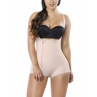 womens right zipper high back shaper slimming shorts body shaper tummy control waist trainer fajas colombianas originales