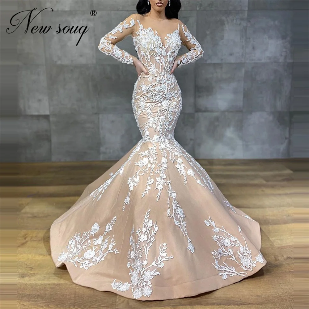 

Appliques Saudi Arabia Evening Dresses Muslim Formal Elegant Dubai Prom Dress Vestidos Festa Longo Turkish Islamic Evening Gowns