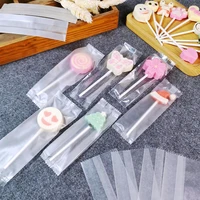 400pcs samll plastic bags frosted clear cellophane cake 13x4cm wrap bag lollipop bakery gift cookie packaging packing