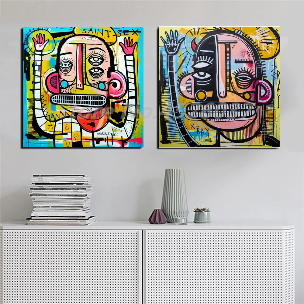 Картины на холсте в стиле граффити «улица»