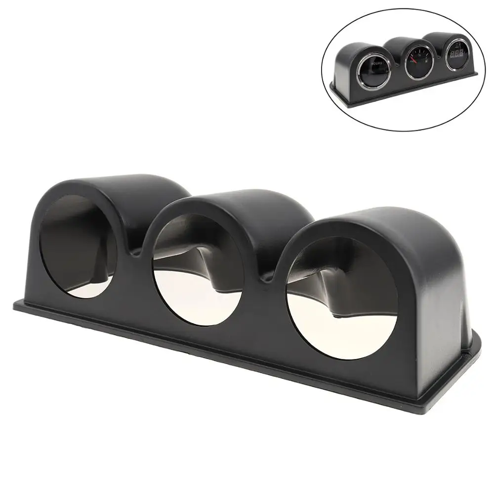 

Black 2" 52mm Universal 3 Triple Auto Car Dash Gauge Meter Pod Mount Holder Dashboard 3 Hole Cup Vehicle instrument Accessories