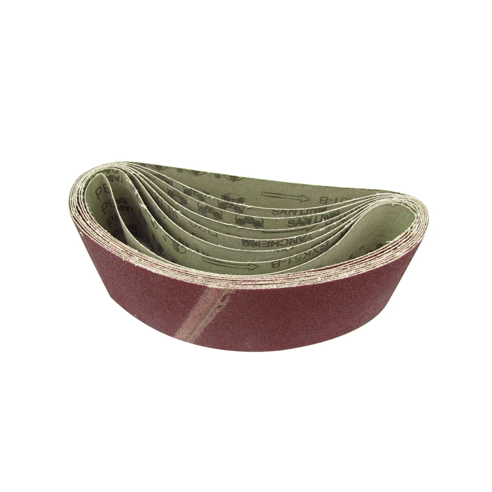 

10pcs Woodworking Polishing Multipurpose Durable Accessories Portable Sanding Belt 40 80 120 240 Grits Aluminum Oxide Practical