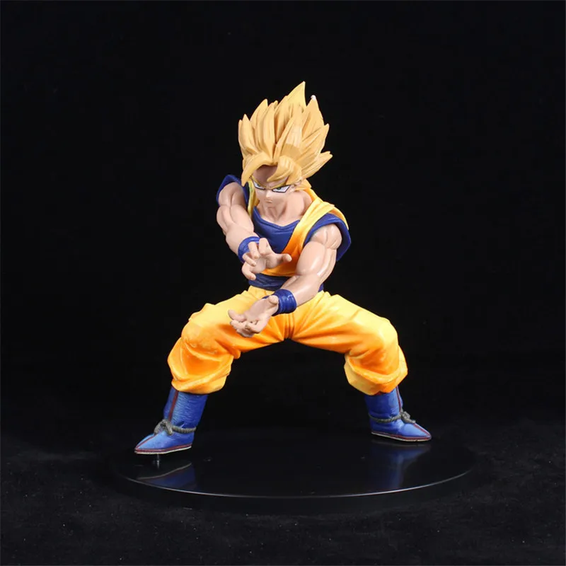 Новые различные Dragon Ball Z Goku Vegeta Broli Torankusu Фигурки ПВХ Коллекция Модель игрушки для Рождественский подарок есть база - Color: 14CM